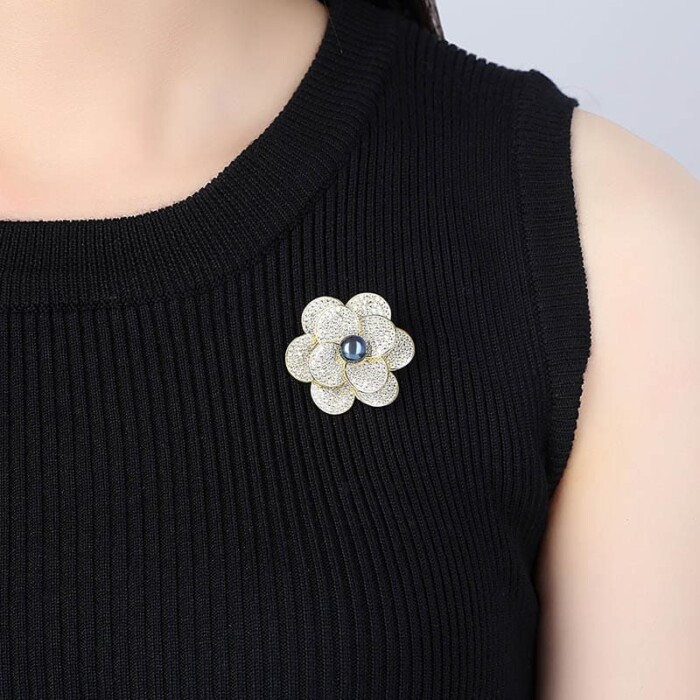Damen Brosche Silber