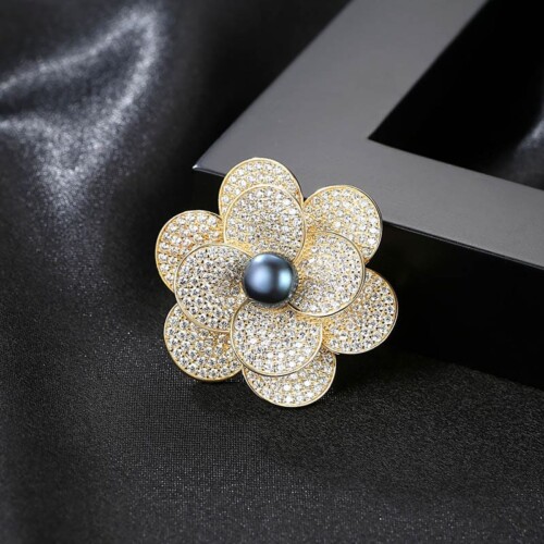 Damen Brosche Silber