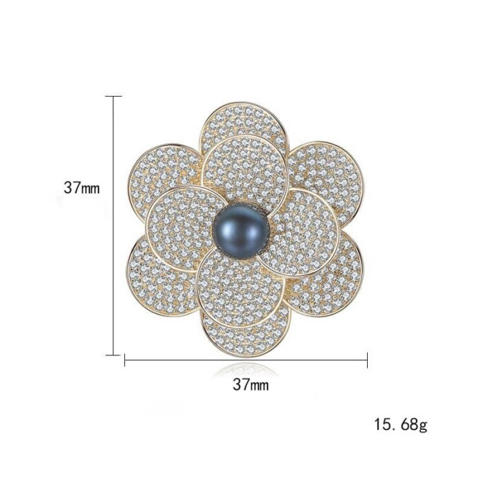 Damen Brosche Silber