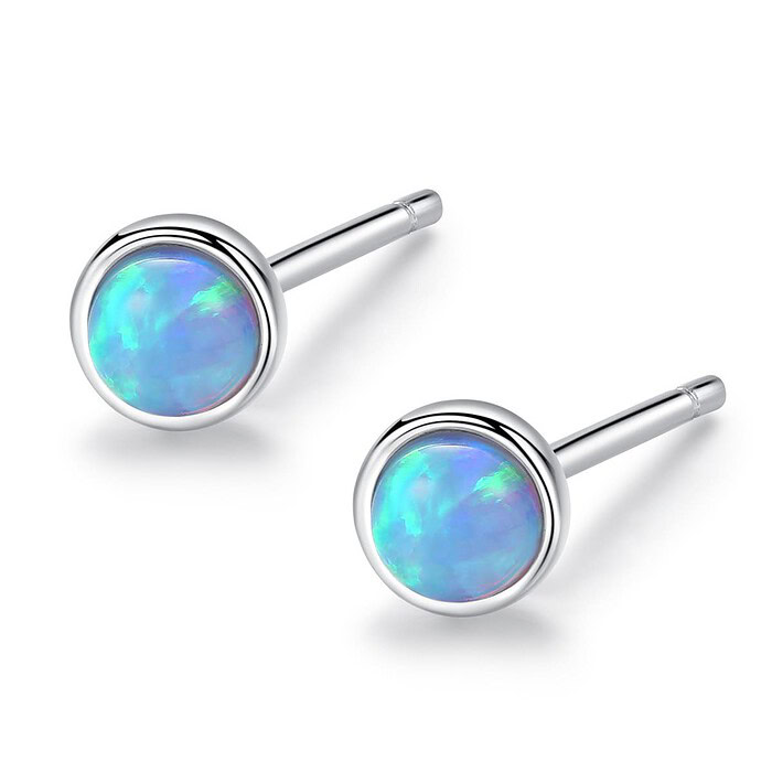 Opal Ohrringe Silber