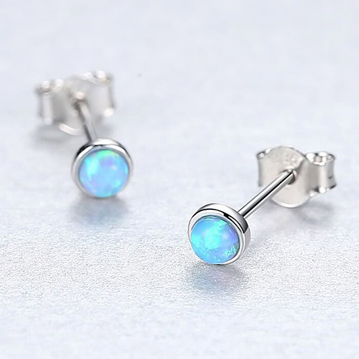Opal Ohrringe Silber