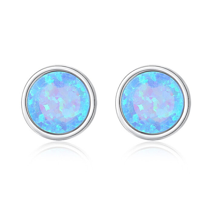 Silber Opal Ohrringe für Frauen