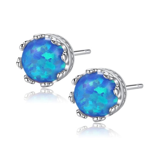 Opal Ohrringe Stecker Silber
