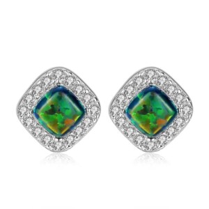 Opal Ohrringe Stecker Silber Für Freundin