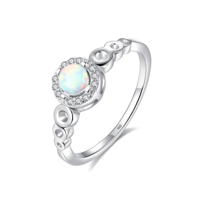 Runden Opal Ring Für Freundin
