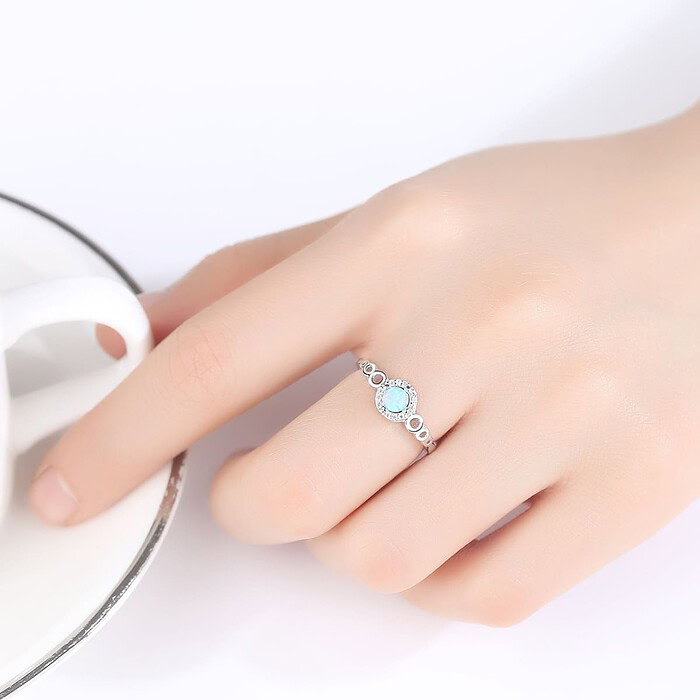Runden Opal Ring Für Freundin