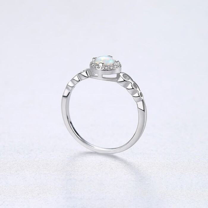 Runden Opal Ring Für Freundin
