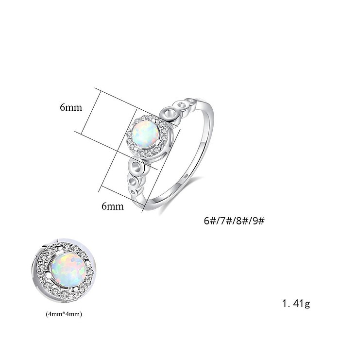 Runden Opal Ring Für Freundin