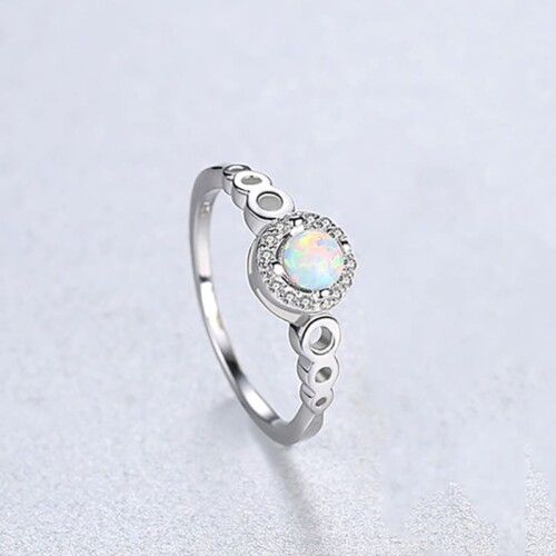 Runden Opal Ring Für Freundin