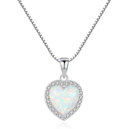Silber Kette mit Herz Anhänger