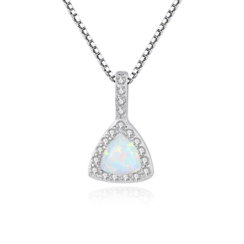 Kette mit Dreieck Opal Anhänger