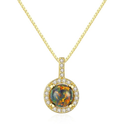Frauen Modeschmuck Kette mit Opal