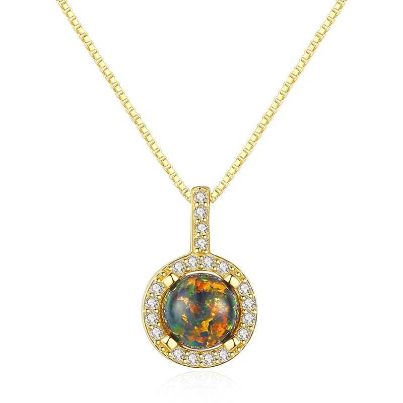 Frauen Modeschmuck Kette mit Opal