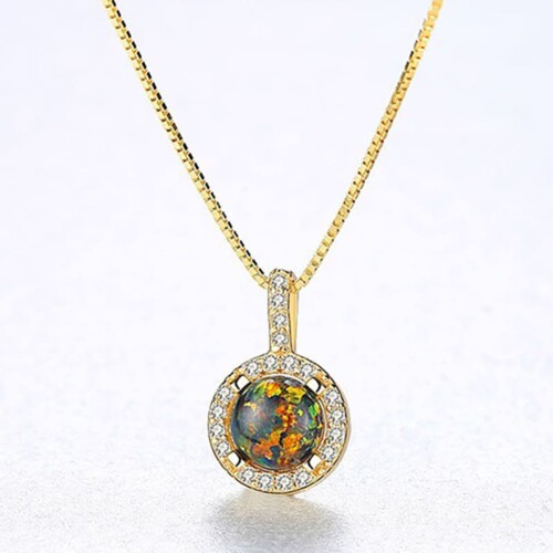 Frauen Modeschmuck Kette mit Opal