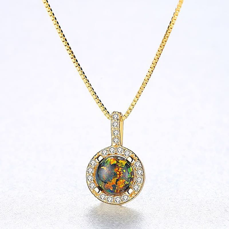 Frauen Modeschmuck Kette mit Opal