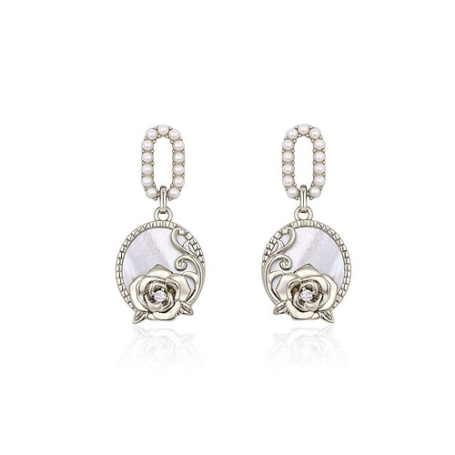Vintage Ohrringe mit Rose