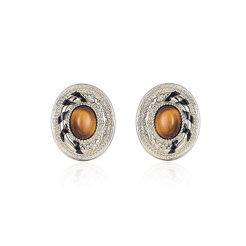 Tigerauge Ohrringe Stecker Für Damen