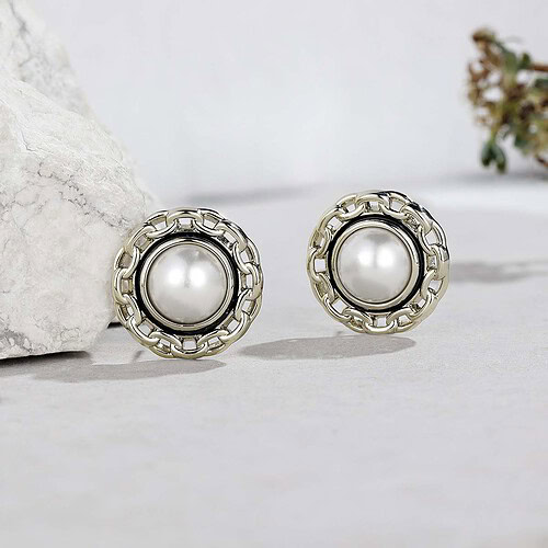 Kreis Ohrringe Stecker für Damen