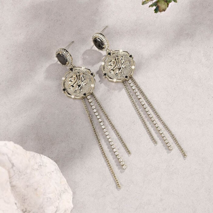 Metal Quasten Ohrringe für Damen