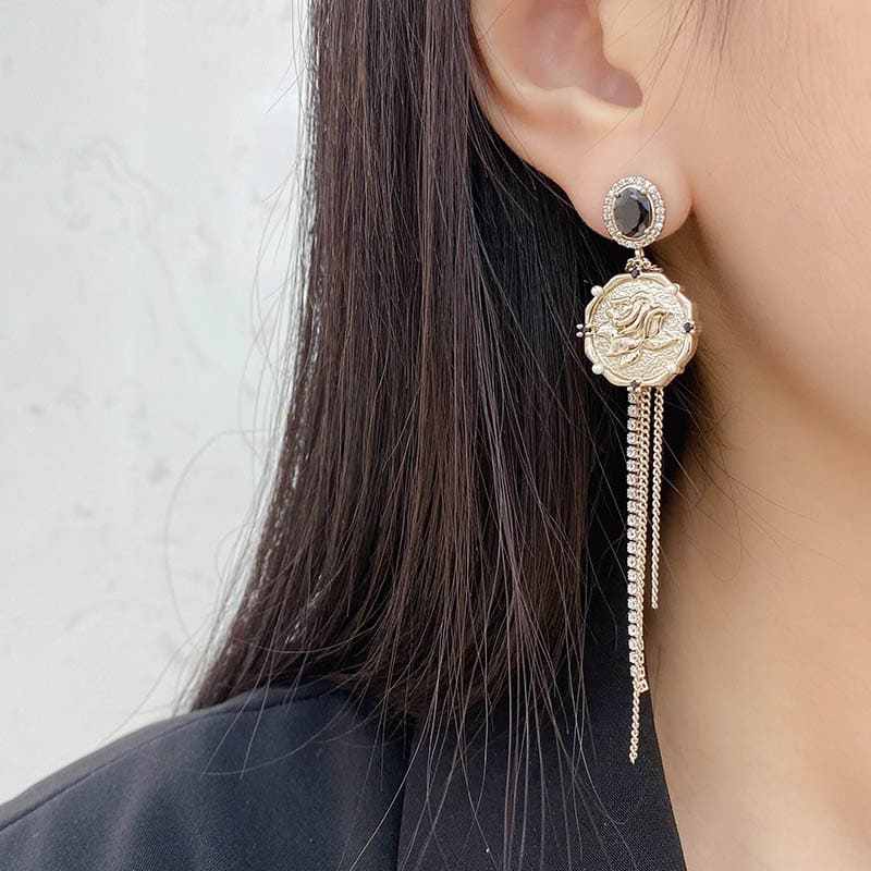Metal Quasten Ohrringe für Damen