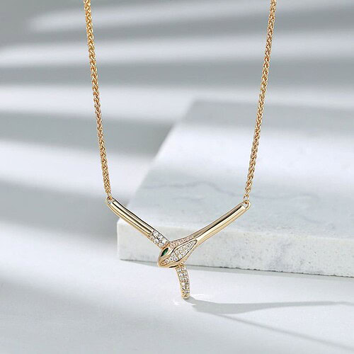 Schlangen Kette Goldene für Freundin