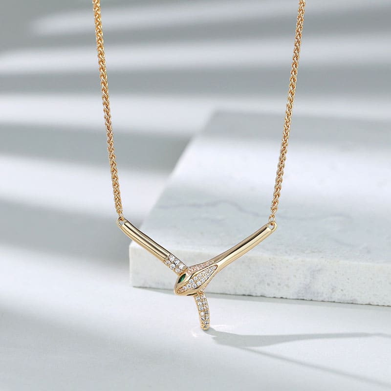 Schlangen Kette Goldene für Freundin