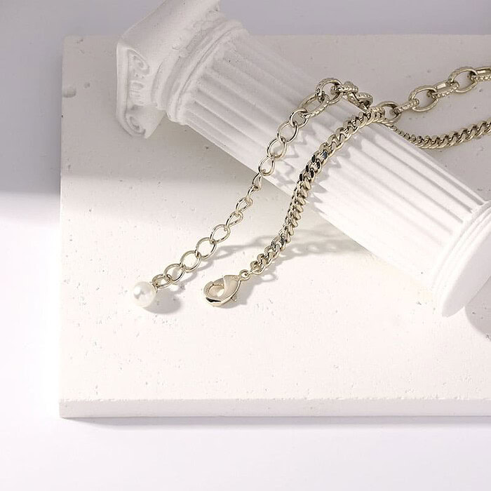 Modeschmuck Kette mit Opal Anhänger