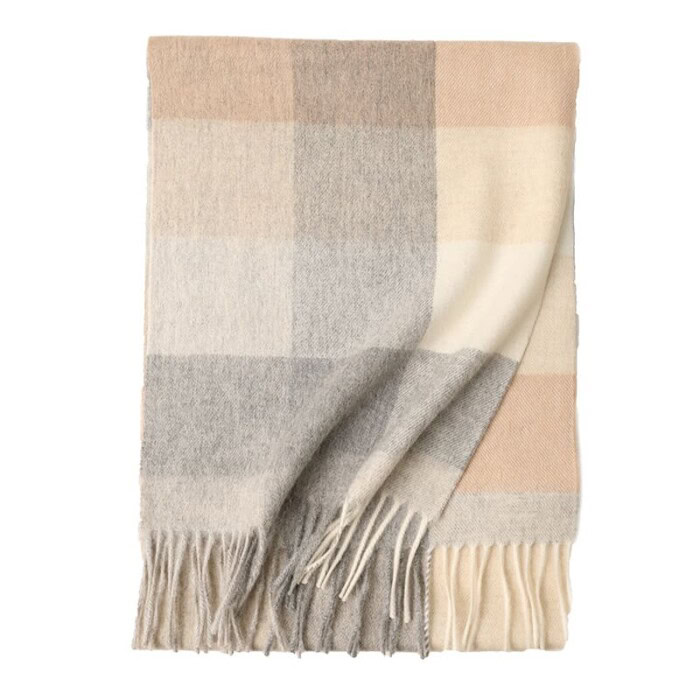 Damen Karierter Schal Winter