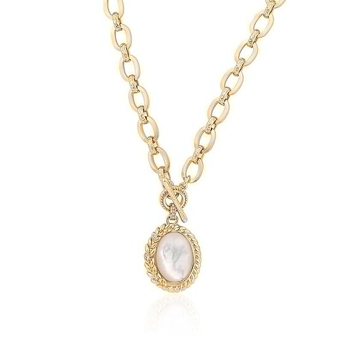 Goldene Damen Kette mit T Verschluss
