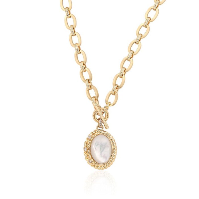Goldene Damen Kette mit T Verschluss