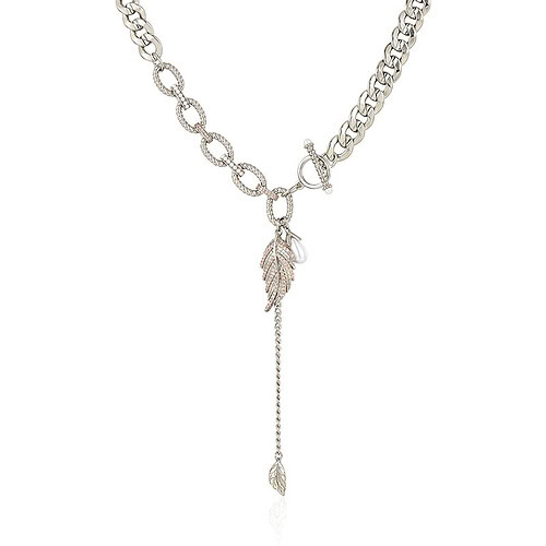 Damen Y Kette mit T Verschluss