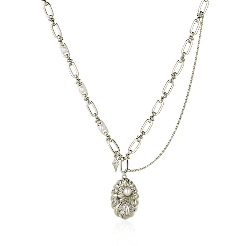 Modeschmuck Kette mit Conch