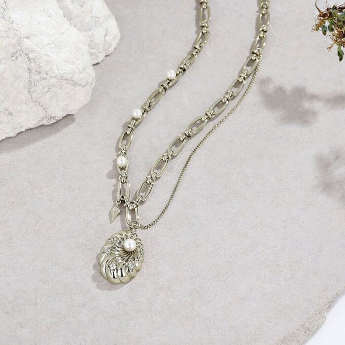 Modeschmuck Kette mit Conch