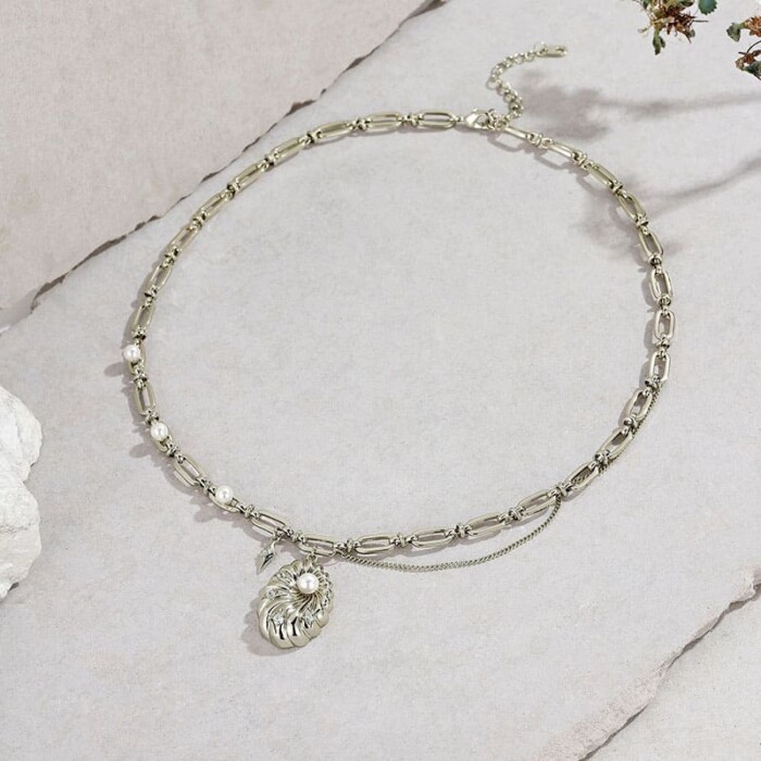 Modeschmuck Kette mit Conch