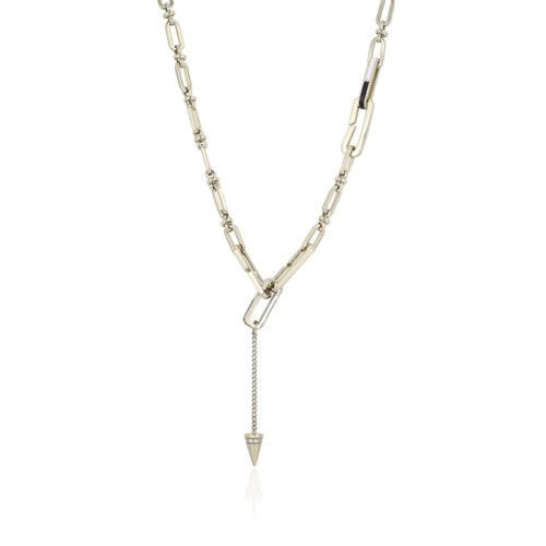 Light Gold Paperclip Kette für Damen