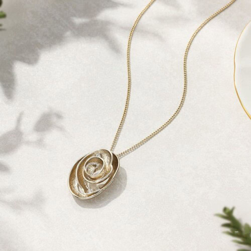 Damen kette mit Geometrische Formen