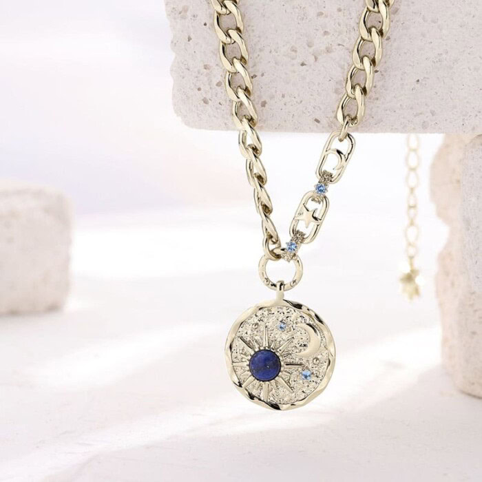Damen Vergoldet Kette mit Anhänger