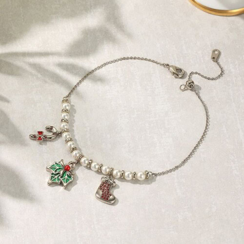 Damen Armband mit Weihnachtsbaum Anhänger