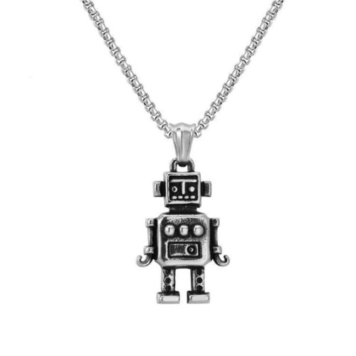 Herren Kette mit Roboter Anhänger