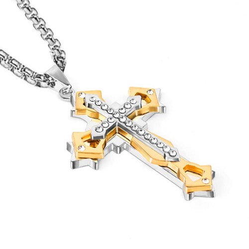 Kreuz Kette für Herren