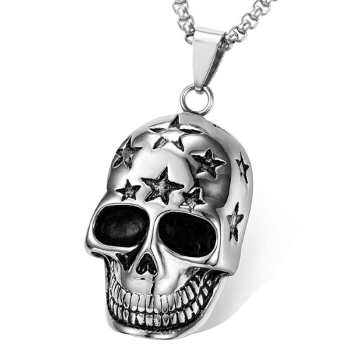 Herren Titan Kette mit Totenkopfanhänger