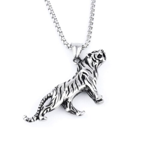 Herren Kette mit Panther Anhänger