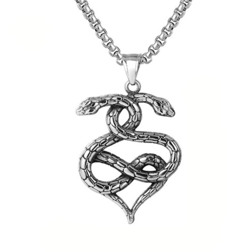 Herz Snake Kette für Männer