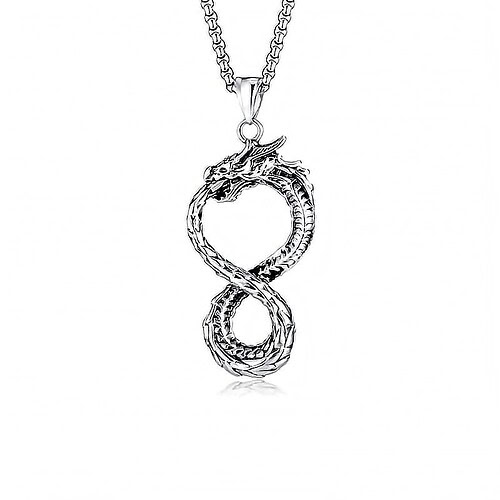 Männer Kette mit Drachen Anhänger
