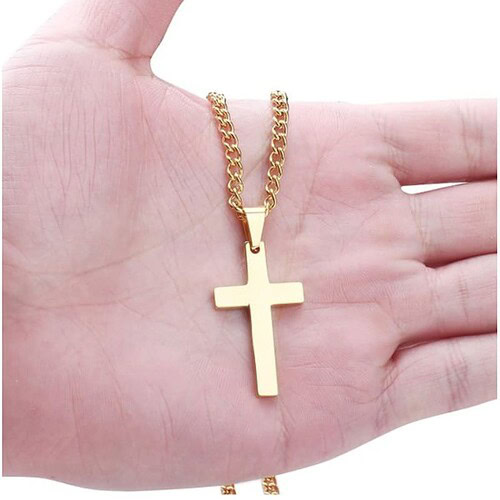 Golden Kreuz Kette für Männer