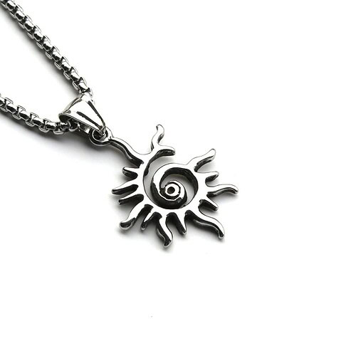 Sonne Anhänger Kette für Männer