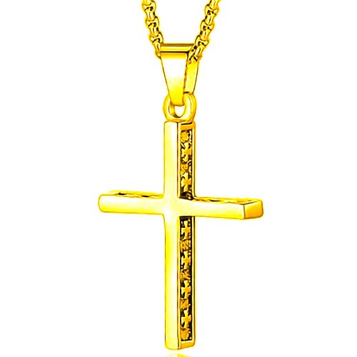 Goldene Kreuz Kette für Männer