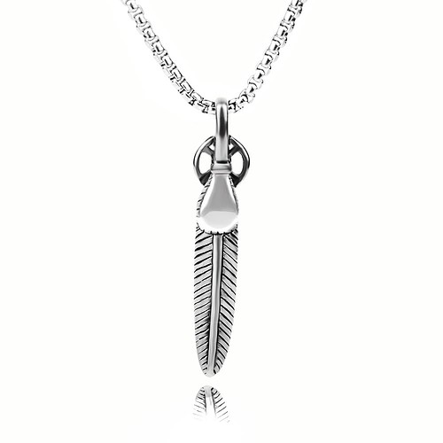 Blatt Kette aus Titan