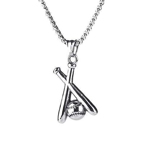 Titan Kette mit Baseball Anhänger