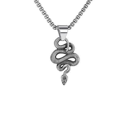 Männer Kette mit Schlangenanhänger
